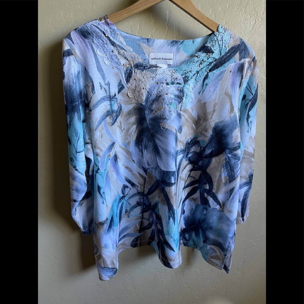 Alfred Dunner 3/4 Sleeve Top